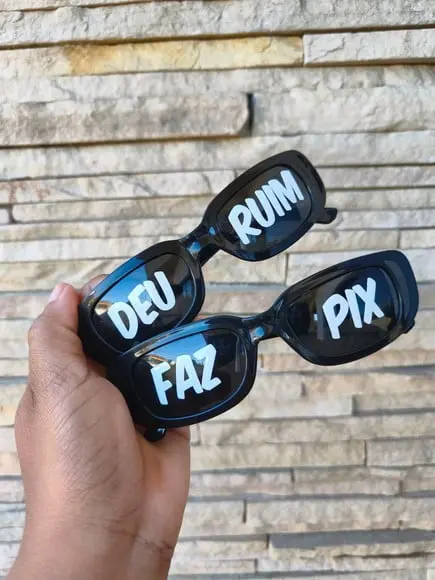 Óculos Personalizado Frases Divertidas