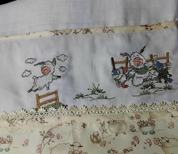 Kit Presente -cobertor, Fralda de Apoio Regurgitador Toalha