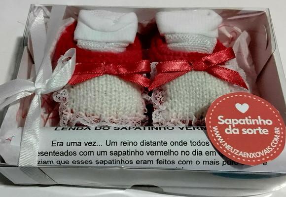 Sapatinho Vermelho com Meia