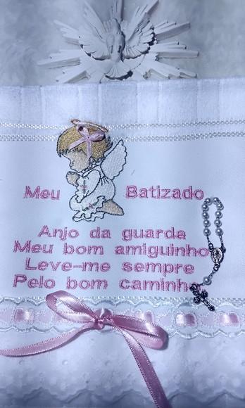 Toalhinha de Mão com Anjinho 025 e Necessaire