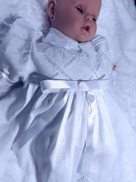 Vestido ou Mandrião de Batismo  Alice 001