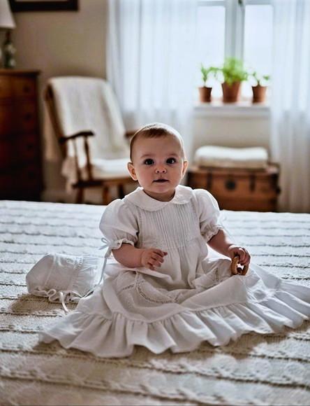 Vestido ou Mandrião de Batismo  Beatriz  002