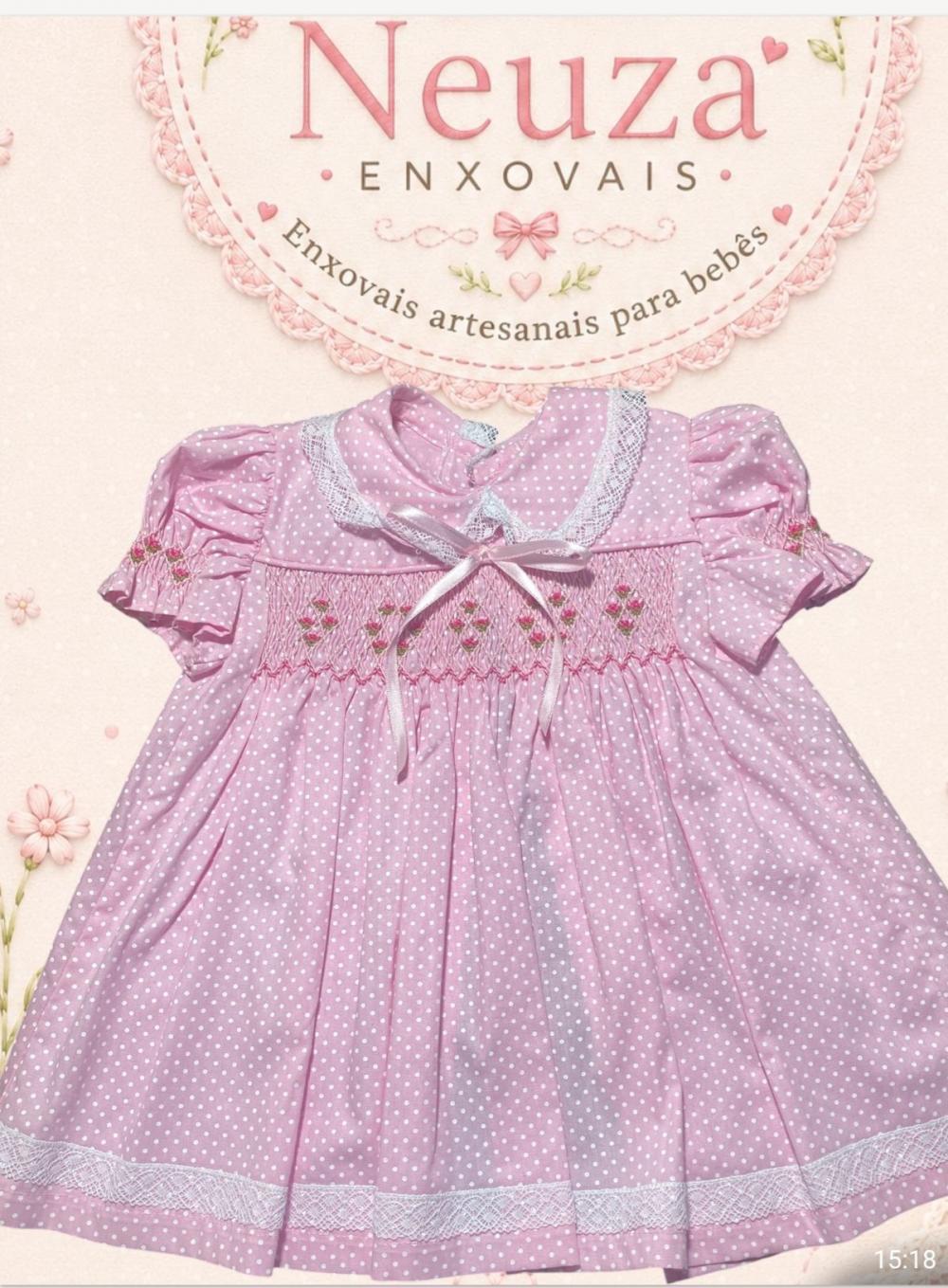 Vestido Rosa de Poás Casinha de Abelha 008