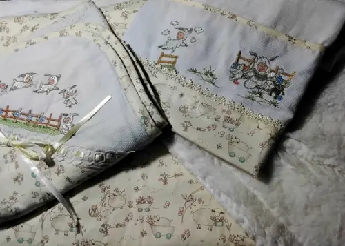 Kit Presente -cobertor, Fralda de Apoio Regurgitador Toalha