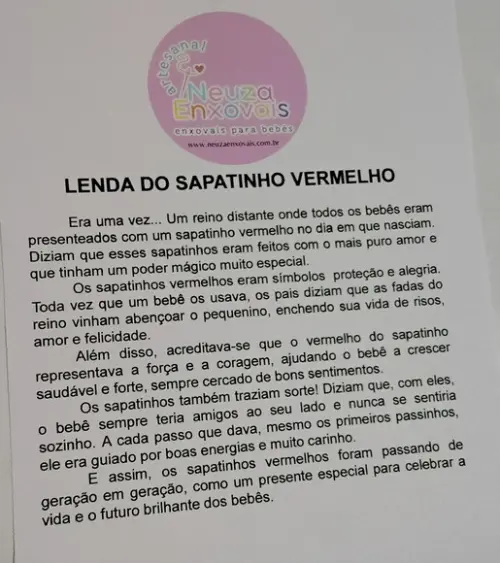 Sapatinho Vermelho com Meia