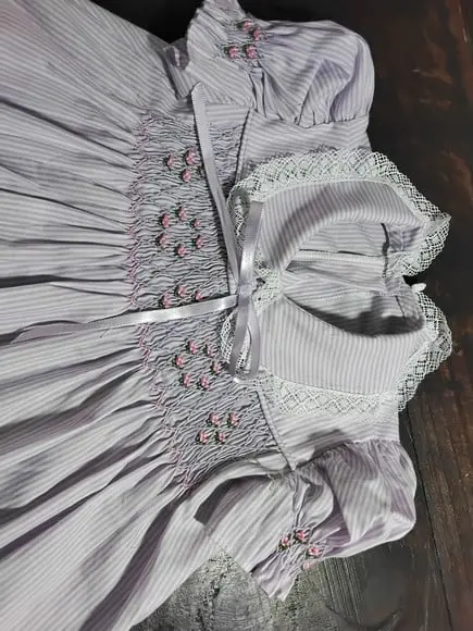 Vestido de Listras em Lilás Casinha de Abelha 002