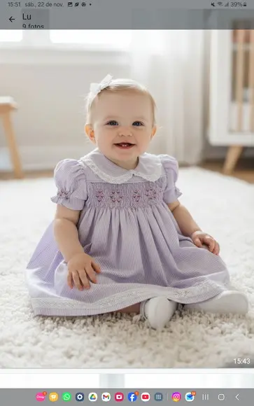 Vestido de Listras em Lilás Casinha de Abelha 002