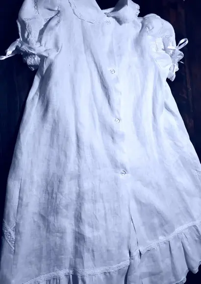 Vestido ou Mandrião de Batismo  Alice 001