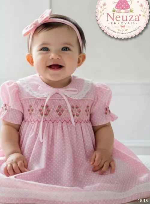 Vestido Rosa de Poás Casinha de Abelha 008