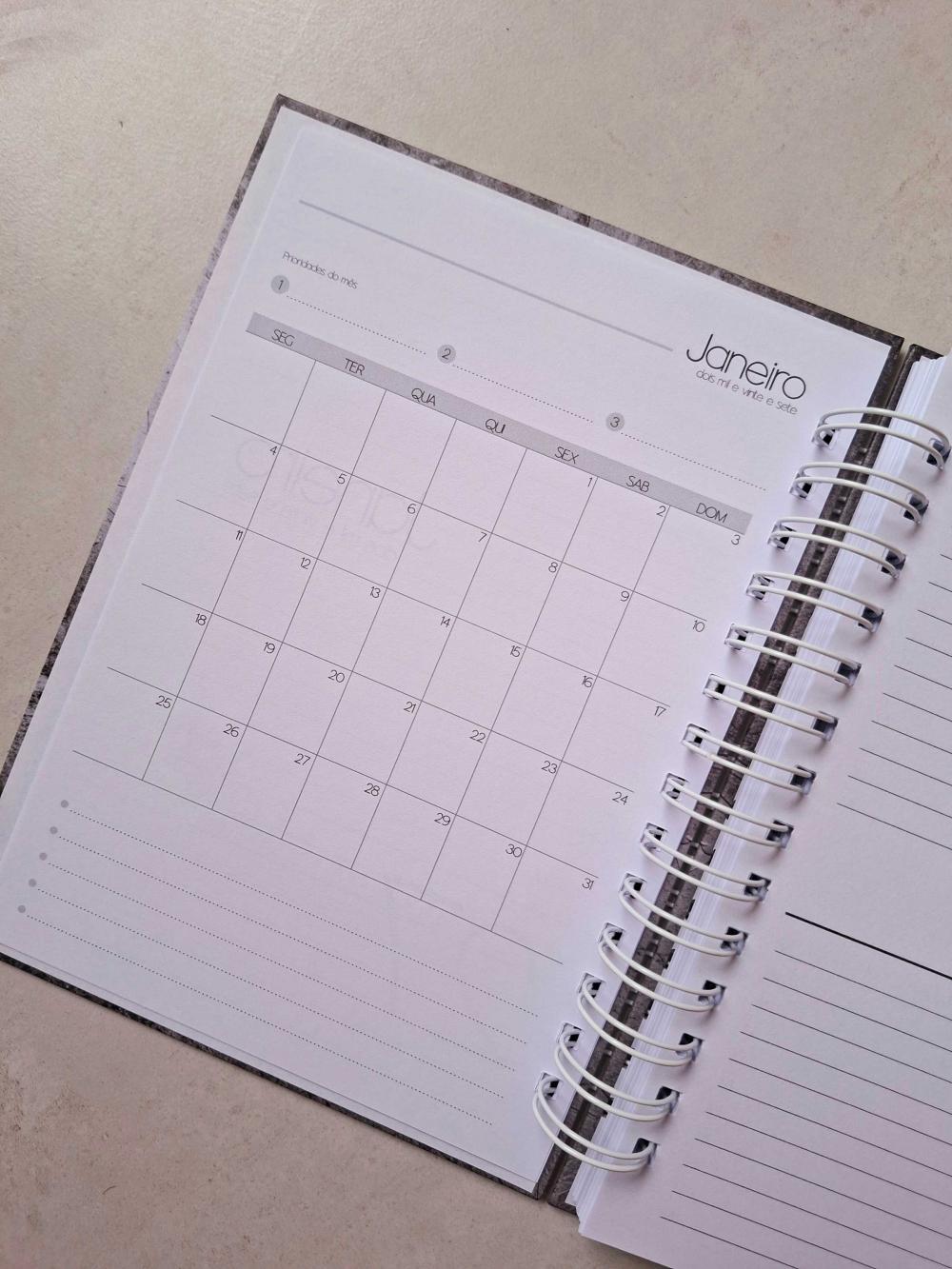 Agenda Comercial 2027 Profissional | 2 Dias por página | Planeja