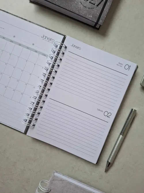 Agenda Comercial 2027 Profissional | 2 Dias por página | Planeja