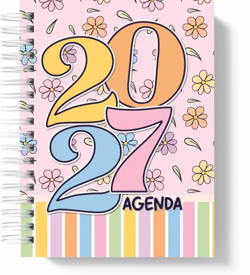 Agenda Color 2027 - 2 Dias por página