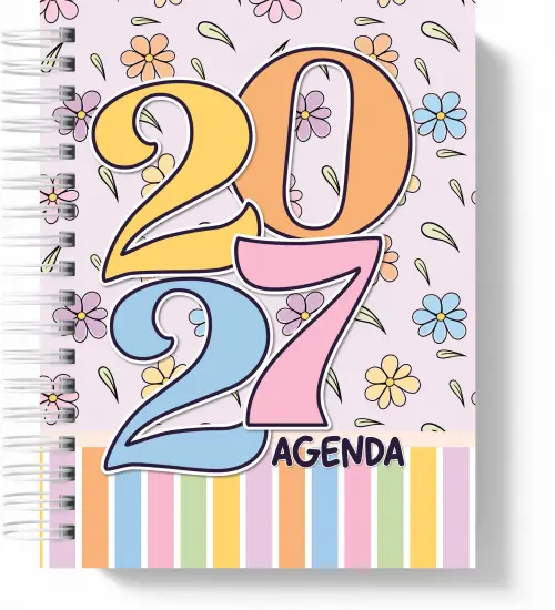 Agenda Color 2027 - 2 Dias por página