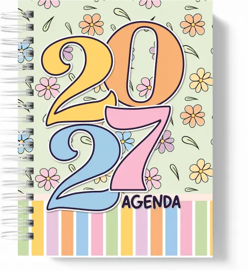 Agenda Color 2027 - 2 Dias por página