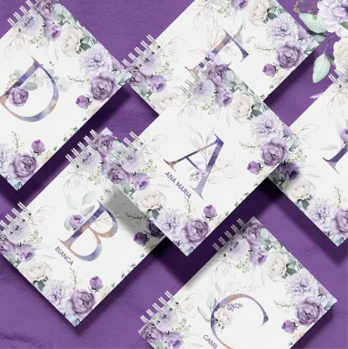 Caderno Versículos Violeta A5