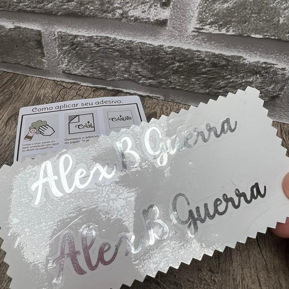 Adesivo Vinil Nome para Copo /garrafinhas