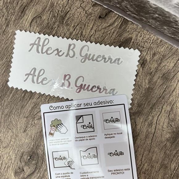Adesivo Vinil Nome para Copo /garrafinhas