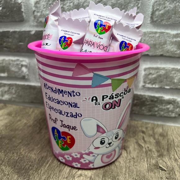 Balde de Bis Personalizado Páscoa