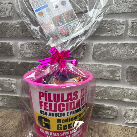 Baldinho com Balinhas Pílulas da Felicidade 50 Unidades
