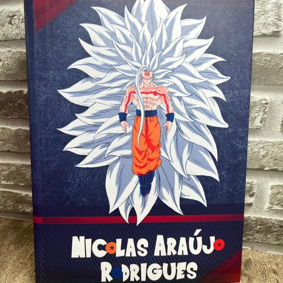 Caderno Brochura Personalizado com Pauta Dragon Ball