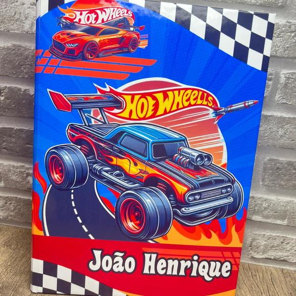 Caderno Brochura Personalizado Hot Wheels