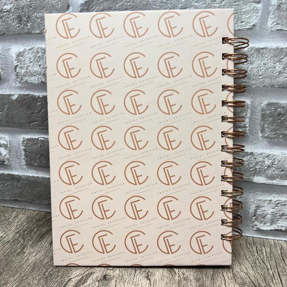Caderno de Agendamentos com Horários e a Sua Logo