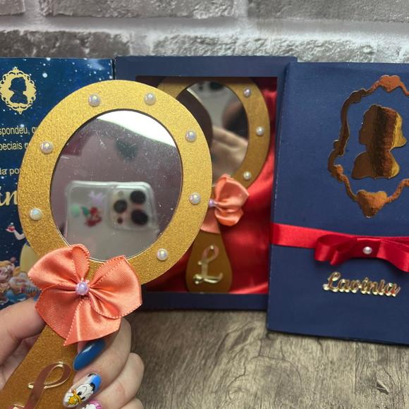 Caixa Convite Espelho Branca de Neve