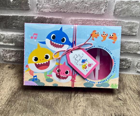 Caixa Kit Mini Confeiteiro Baby Shark Menina