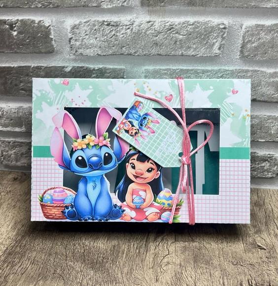 Caixa Kit Mini Confeiteiro Páscoa Lilo & Stitch