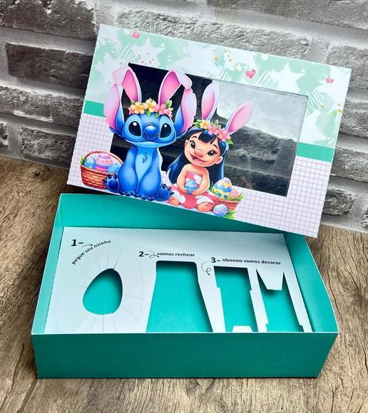 Caixa Kit Mini Confeiteiro Páscoa Lilo & Stitch