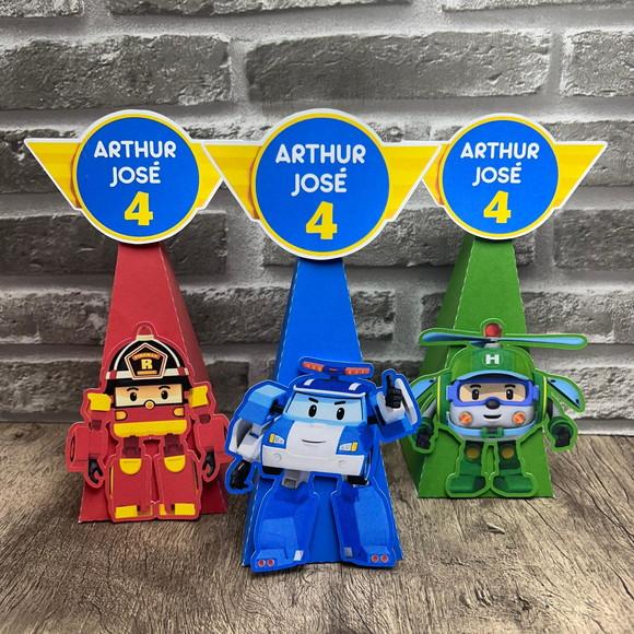 Caixa Pirâmide Robocar Poli