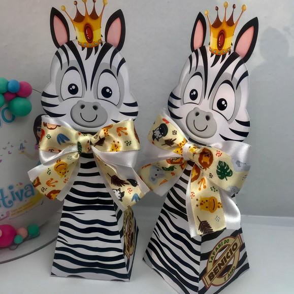 Caixa Pirâmide Safari Zebra