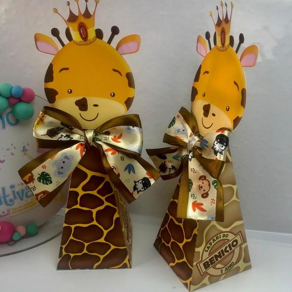 Caixa Pirâmide Safari Girafa
