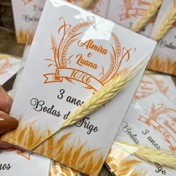 Cards 3 Anos Bodas de Trigo