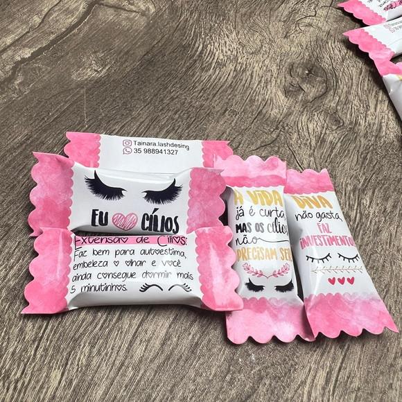 Cards Balinhas Extensão de Cílios Mimos para Clientes