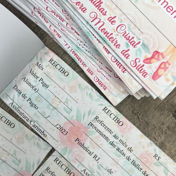 Carnê/bloquinho para Pagamentos Personalizado Lojas
