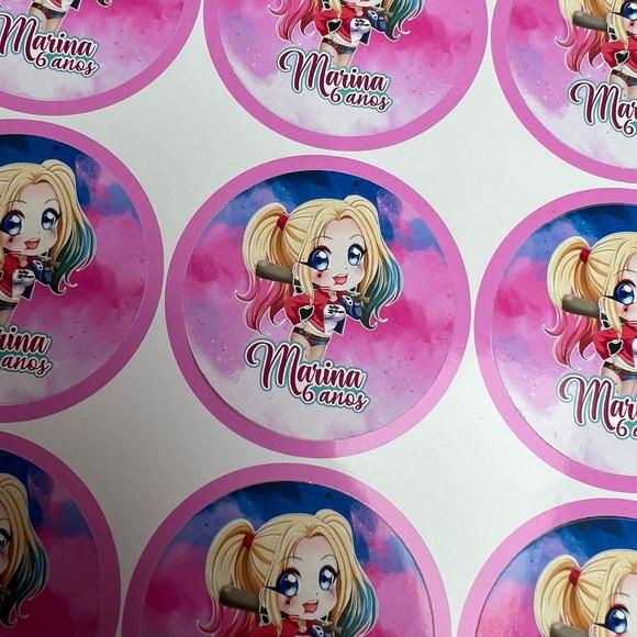 Cartela de Adesivos Personalizados
