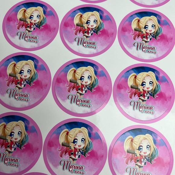 Cartela de Adesivos Personalizados
