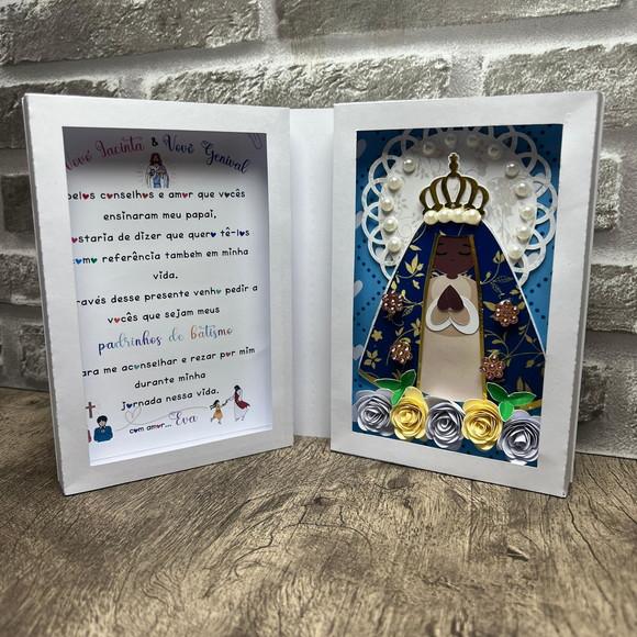 Convite Padrinhos de Batismo Nossa Senhora Aparecida