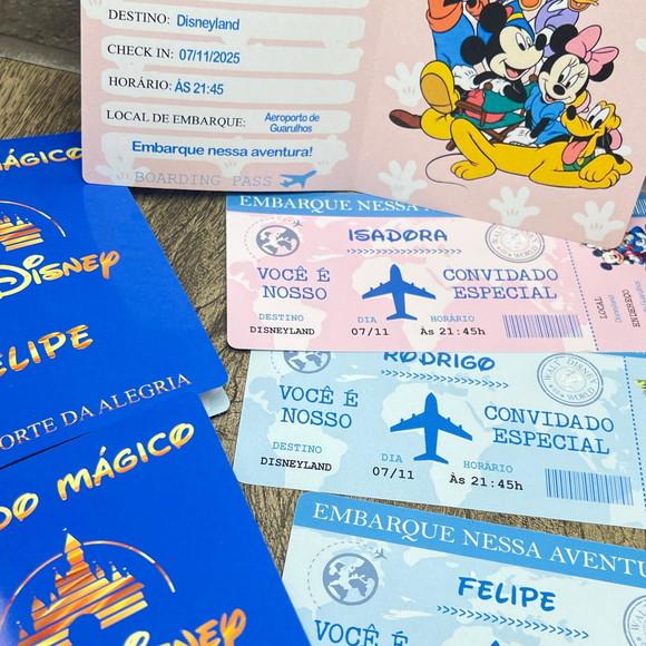 Convite Passaporte Disney