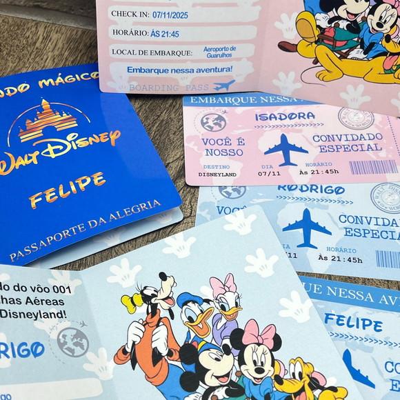 Convite Passaporte Disney
