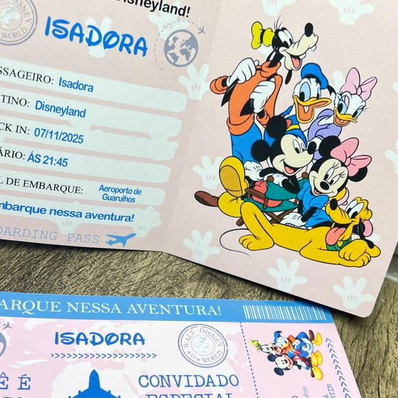 Convite Passaporte Disney