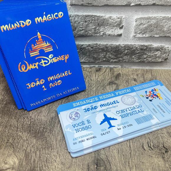 Convite Passaporte Disney