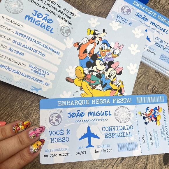 Convite Passaporte Disney