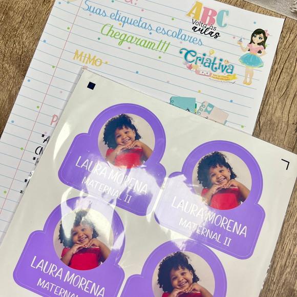 Etiquetas Escolares com Foto