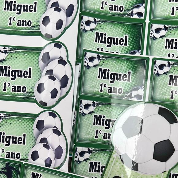 Etiquetas Escolares Combo Futebol