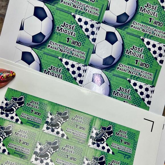 Etiquetas Escolares Futebol