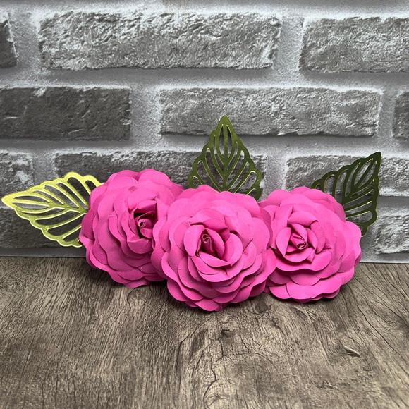 Flores de Papel para Decoração de Bolo
