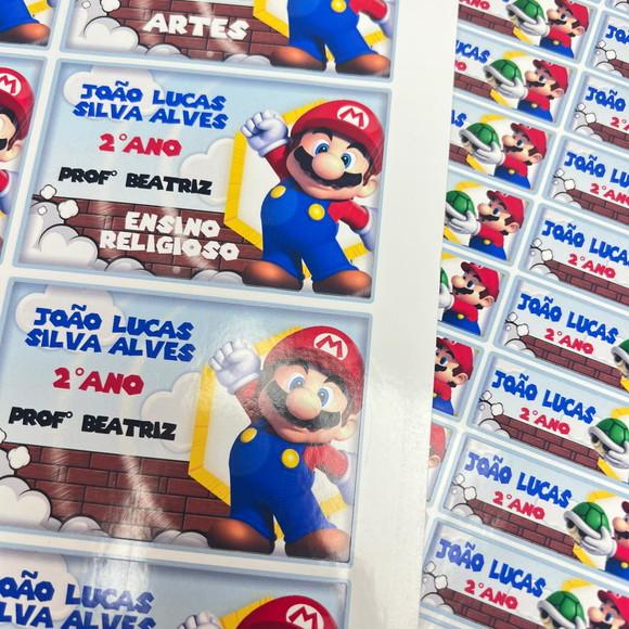 Etiquetas Escolares Súper Mario Bros