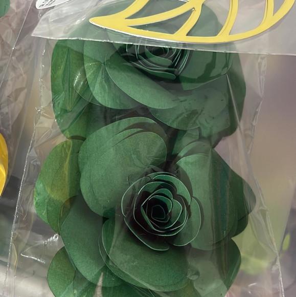 Flores de Papel para Decoração de Bolo